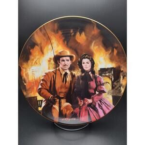 1988 MGM 50th Anniversary The Burning of Atlanta Gone with the Wind Plate
